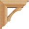 Ekena Millwork Legacy Traditional Rough Sawn Bracket w/ Offset Brace, Western Red Cedar, 6"W x 16"D x 16"H BKT0604X16X16LEC01RWR - alternate 2